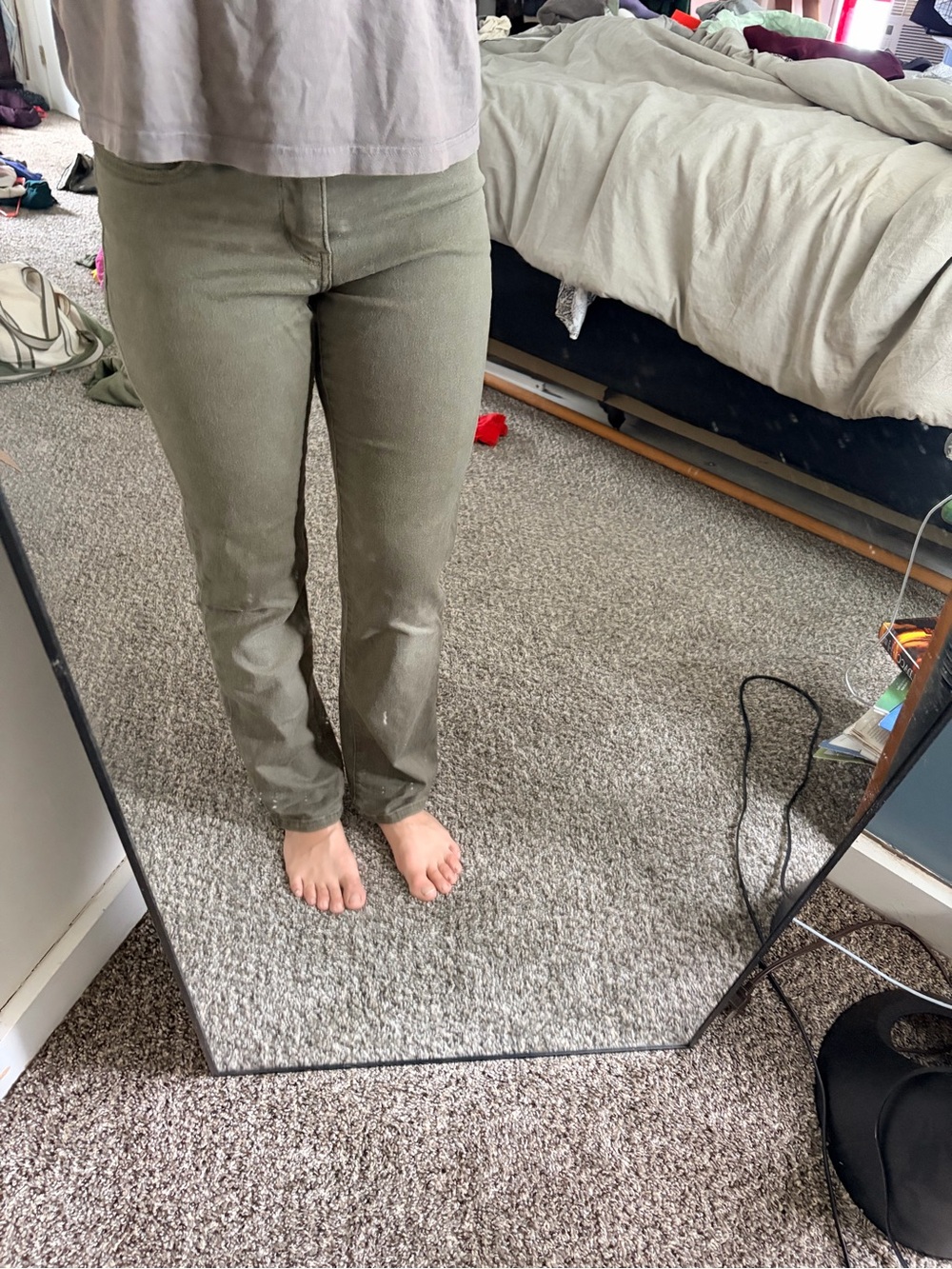 Levi's Women's Olive Straight-Leg Jeans